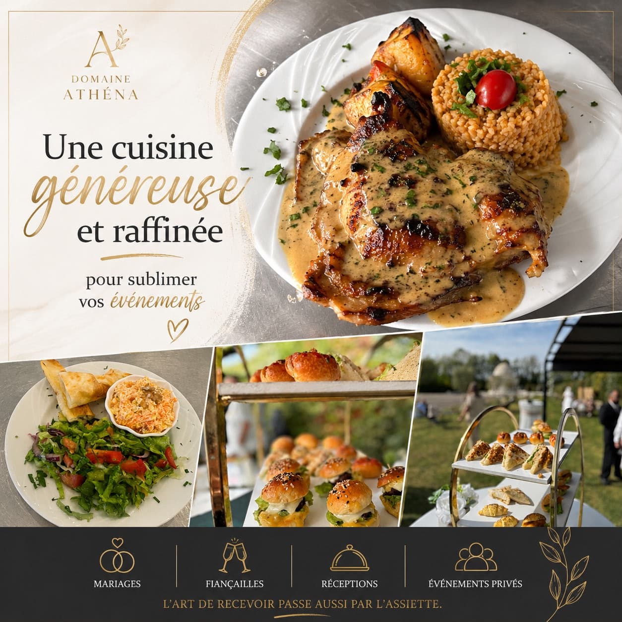 Service traiteur du Domaine Athéna